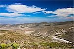 Panoramic view of mines, Real De Catorce, San Luis Potosi, Mexico