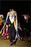 Danseurs folkloriques, spectacle de danse traditionnelle, île Janitzio, Morelia, Etat de Michoacan, Mexique