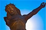 Flachwinkelansicht einer Statue von Jesus Christus, Christus gebrochen, San Jose De Gracia, Aguascalientes, Mexiko