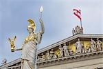 Pallas Athene-Brunnen vor dem Parlament-Gebäude, Wien, Österreich