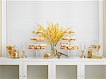 Selection of Hanukkah Sweets on Sideboard