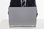 Businessman using computer