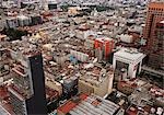Vue aérienne du centre-ville de Mexico City, Mexique