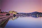 Château de Conwy au coucher du soleil, Gwynedd, pays de Galles, Royaume-Uni, Europe