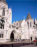 Des cours royales de Justice, Strand, Londres, Royaume-Uni, Europe
