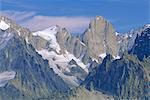 Massif du Mont Blanc près de Chamonix, Haute-Savoie, Savoie, France, Europe