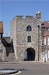 Westgate, murs de la vieille ville, Southampton, Hampshire, Angleterre, Royaume-Uni. Europe