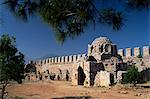 Part of the old fortifications, once a pirate stronghold, Alanya, Anatolia, Turkey, Asia Minor, Eurasia