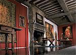 Henry VIII Banquet hall, Leeds Castle, dans le Kent, Angleterre, Royaume-Uni, Europe