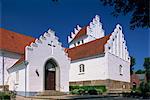 L'église de Kvaerndrup, Funen, Danemark, Scandinavie, Europe