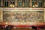 Peinture de la rencontre du duc de Welalington et Blucher, galerie royale, Parlement, Westminster, Londres, Royaume-Uni, Europe