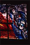 Fenêtre de Marc Chagall, la cathédrale St. Etienne, Metz, Lorraine, France, Europe