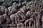 Detail of South Gate of the Great Stupa, Sanchi, UNESCO World Heritage Site, near Bhopal, Madhya Pradesh state, India, Asia