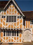 Traditional housing facade, Lavenham, Suffolk, England, United Kingdom, Europe