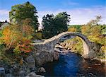 Old Bridge of Carr, Carrbridge, Highlands Region, Scotland, United Kingdom, Europe