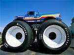 Huge tyres, Big Foot, customised car, United States of America, North America