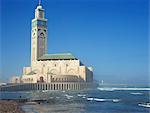 La mosquée de Hassan II, Casablanca (Maroc), en Afrique du Nord, l'Afrique