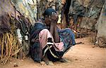 Porträt der Frau in Seenot, Äthiopien, Afrika