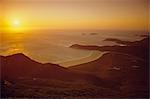 Promontoire de Wilson, coucher de soleil depuis le Mont Oberon, Victoria, Australie