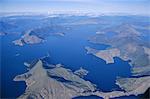 Vue aérienne, Marlborough Sound, île du Sud, Nouvelle-Zélande, Pacifique