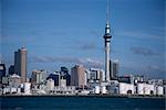 Vue de la ville et la tour de l'eau, Auckland, North Island, Nouvelle-Zélande, Pacifique