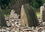 Cup and Ring mark on the north stone in the stone circle at Temple Wood dating from before 3000 BC, Kilmartin Glen, Argyll and Bute, Scotland, United Kingdom, Europe