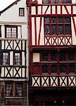 Timber-framed houses in the Rue Gros Horloge, Rouen, Haute Normandie (Normandy), France, Europe