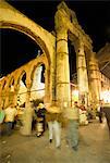 Souk al-Hamidiyya, principal de la vieille ville couverte marché, à la nuit, Damas, Syrie, Moyen Orient