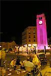 Cafes at night, Place d'Etoile, Beirut, Lebanon, Middle East