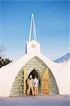 Ice chapel, Ice Hotel, Quebec, Quebec, Canada, North America