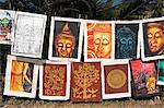 Hand painted posters, Night Market, Luang Prabang, Laos, Indochina, Southeast Asia, Asia