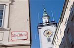 Town Hall tower, Salzburg, Austria, Europe