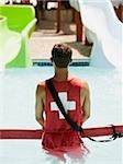 lifeguard at a water park