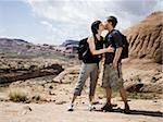 hikers in the desert