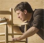 man making a chair