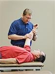 man doing physical therapy
