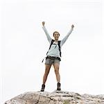 hiker on a ridge