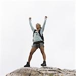 hiker on a ridge