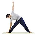 man doing yoga