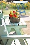 Flower bouquet in basket