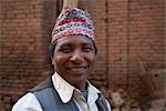 Porrtait de l'homme, Chapagaon, Népal