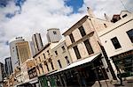 Old buildings with Sydney skyline in background,Sydney,New South Wales,Australia