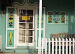 Colonial style painted houses,Dunmore Town,Harbour Island,Eleuthera,Bahamas