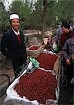 Market by the Yangtse river,Lanzou Gansu province,China