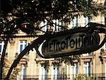 Metro Sign,Paris,France