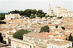 Blick auf den Palast der Päpste, Avignon, Provence, Frankreich