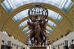Eine Metall-Statue in dem Musee d ' Orsay, Paris, Frankreich