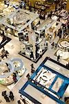 Looking down on the perfume counters of Galeries Lafayette,Paris,France