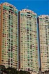 Blocs de tour d'habitation, Hong Kong, Chine