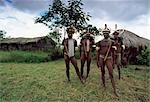 Membres de la tribu Dani,, Irian Jaya, Indonésie